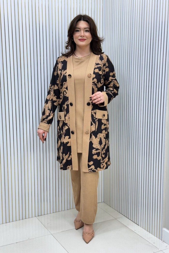 Açelya 3’lü Takım Siyah