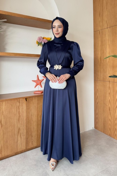 Ahen Elbise Lacivert