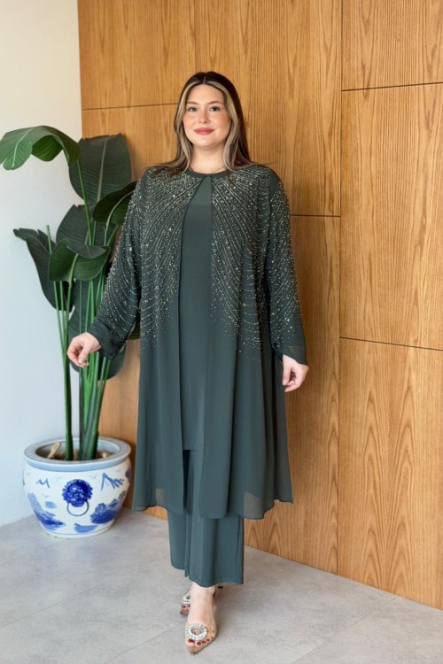 Ajda Büyük Beden Takım Haki