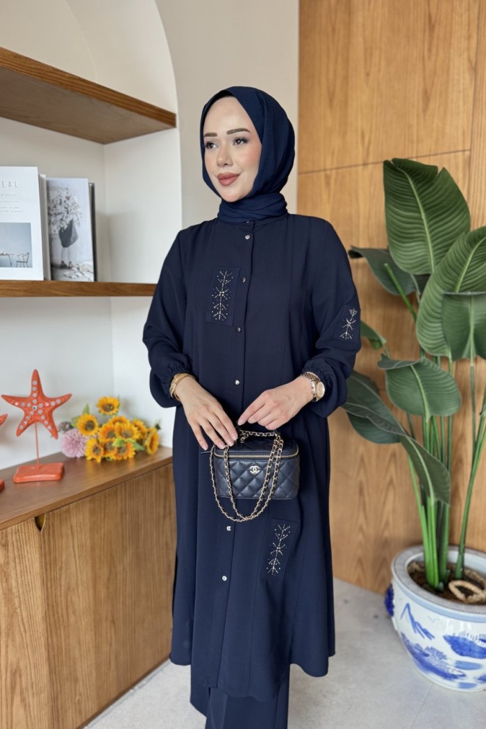 Alara Tunik Takım Lacivert