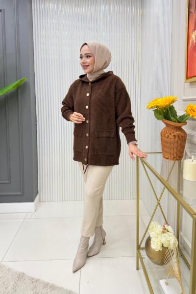 Arzu Hırka Kahverengi