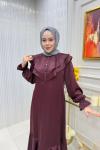 Asena Elbise Bordo