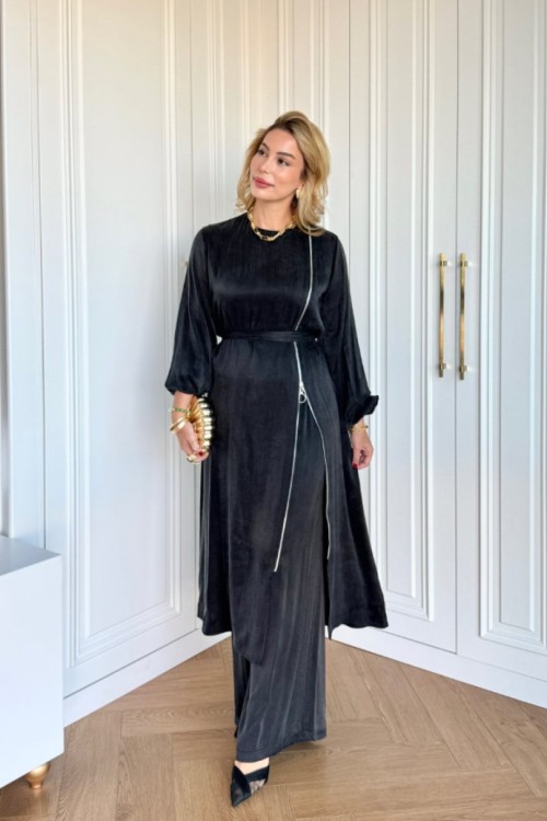 Aygün Pantolonlu Takım Siyah