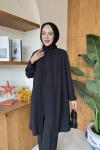 Aynur Tunik Takım Siyah