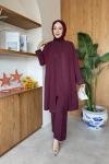 Aynur Tunik Takım Bordo