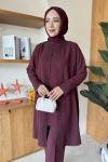 Aynur Tunik Takım Bordo