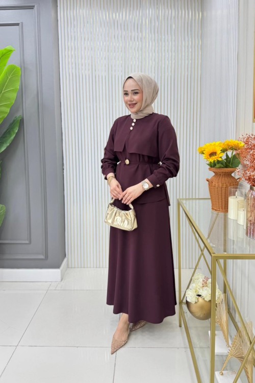 Ayşenur Etekli Takım  Mürdüm