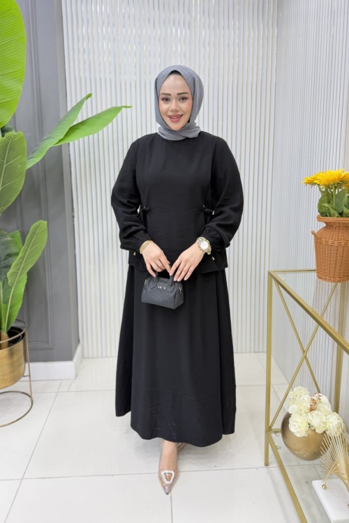 Bade Etekli Takım  Siyah