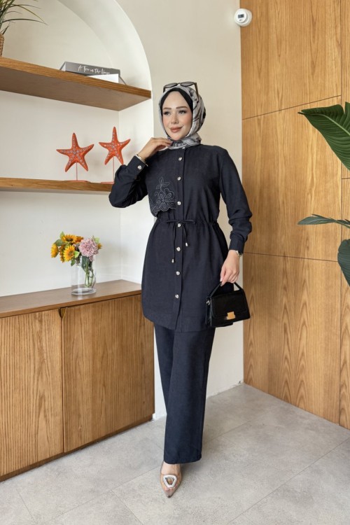Banu Tunik Takım Siyah