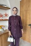 Banu Tunik Takım Mürdüm