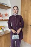 Banu Tunik Takım Mürdüm