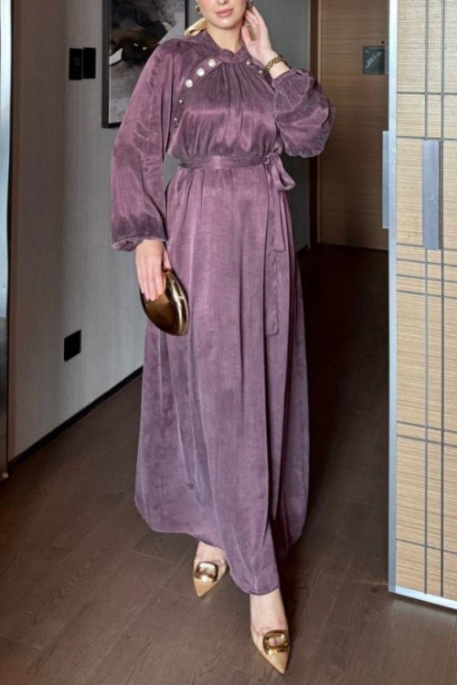 Başak Elbise Mürdüm