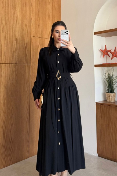 Başak Elbise  Siyah