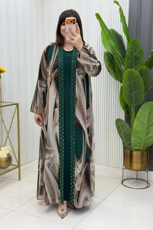 Bergüzar Elbise  Zümrüt