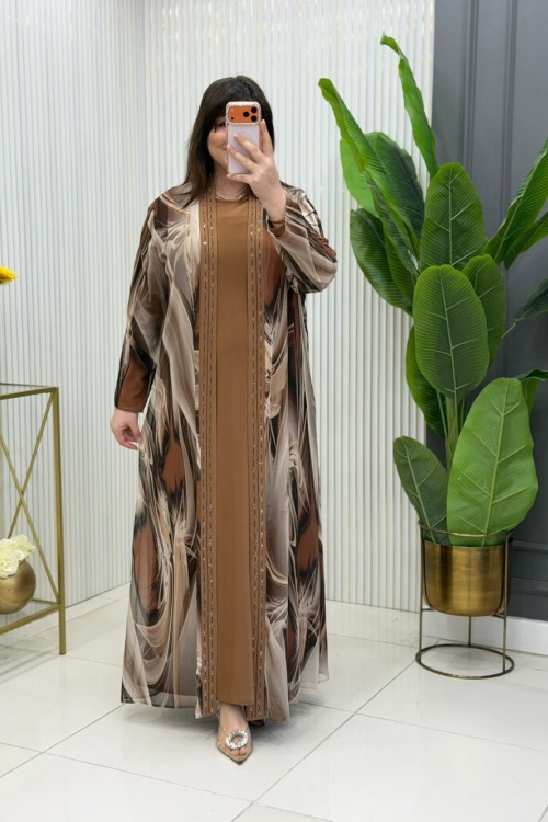 Bergüzar Elbise  Camel