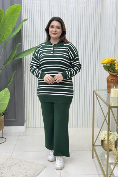 Berivan Triko Takım Zümrüt