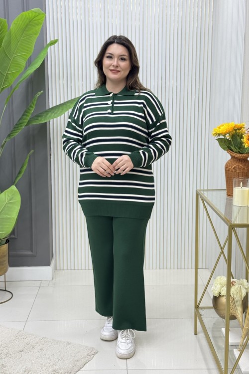 Berivan Triko Takım Zümrüt