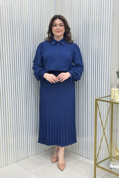 Buse Etekli Takım Lacivert