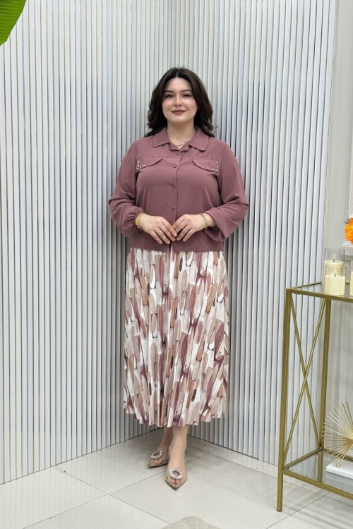 Cangül Etekli Takım Gül