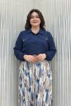 Cangül Etekli Takım Lacivert