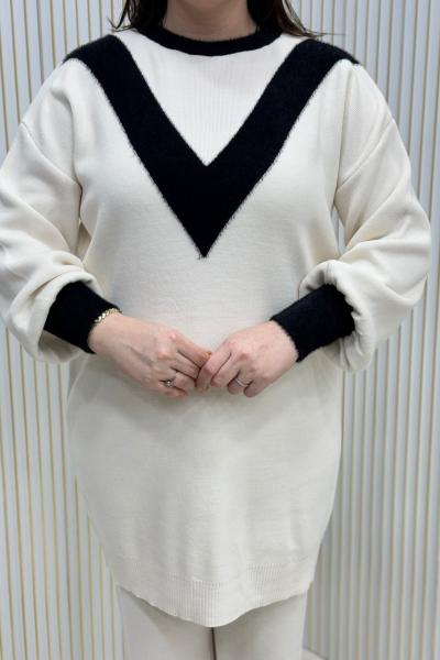 Ceren Triko Takım Ekru