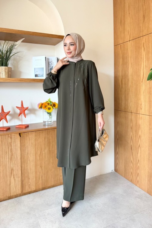 Ceyda Tunik Takım Haki