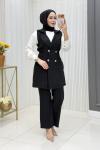 Ceylan Üçlü Takım Siyah