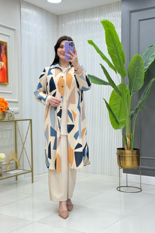 Çimen Üçlü Takım İndigo