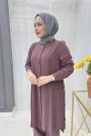 Dilber Tunik Takım Mürdüm