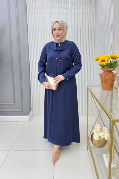 Elçin Etekli Takım  Lacivert