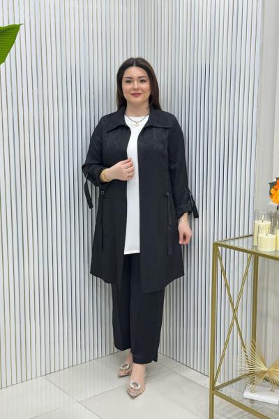 Emel Üçlü Takım Siyah