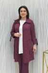 Emel Üçlü Takım Bordo