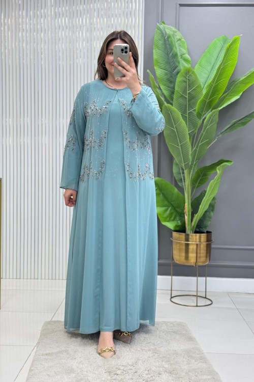 Esin Elbise Çağla Yeşili