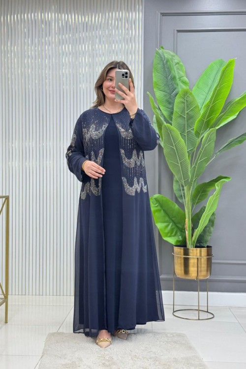 Esin Elbise Lacivert