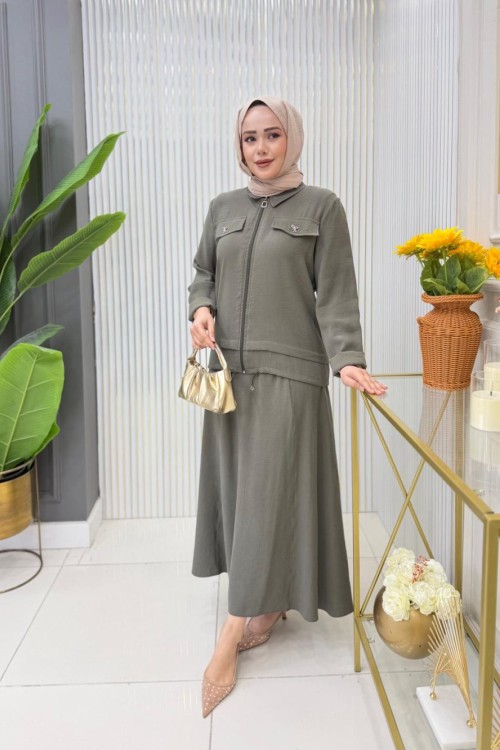 Esra  Etekli Takım  Haki