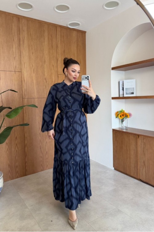 Eyşan Elbise Lacivert