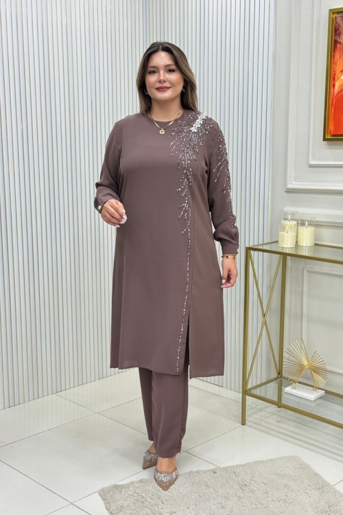 Fulya Takım Koyu Vizon