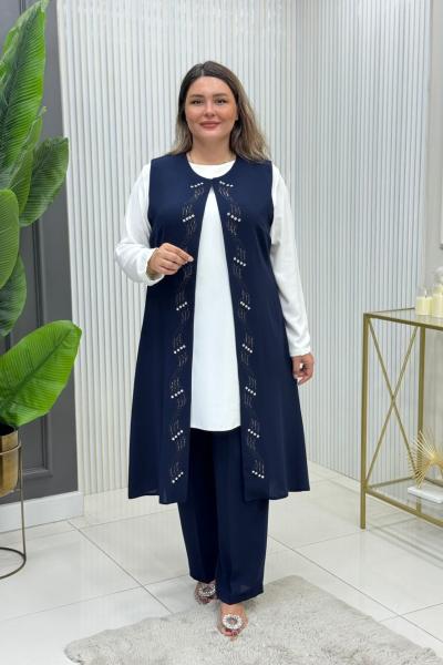 Gamze Üçlü Takım Lacivert