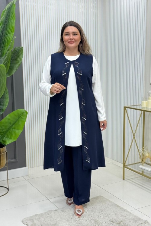 Gamze Üçlü Takım Lacivert