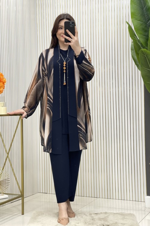 Gökşin Üçlü Takım Lacivert