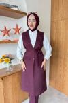 Gonca Üçlü Takım Mürdüm