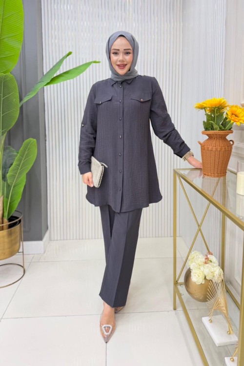 Gülşah Tunik Takım  Antrasit