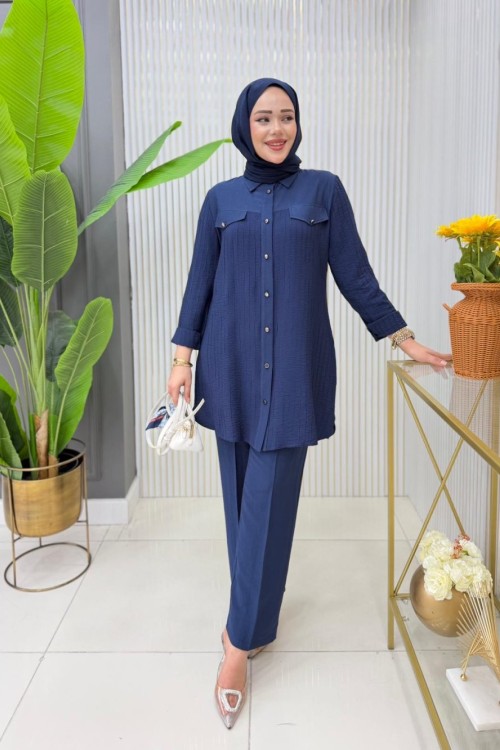 Gülşah Tunik Takım  Lacivert