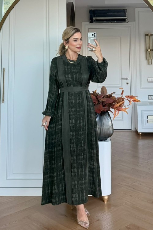 GÜLÜMSER ELBİSE Haki