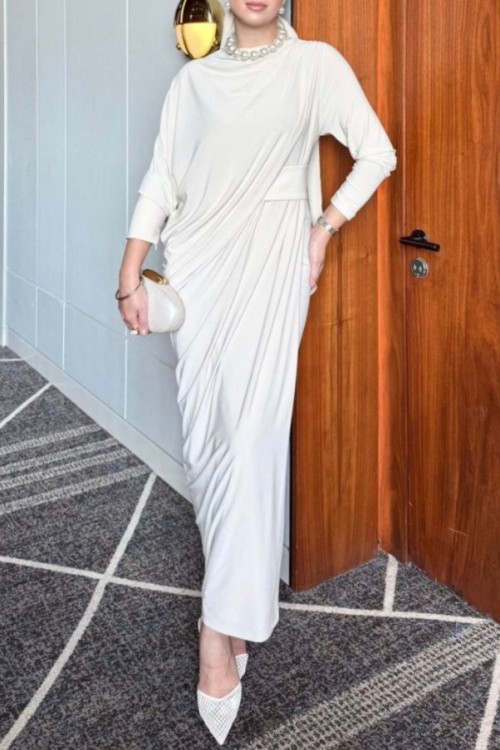 Gümüş Elbise Krem