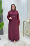 Güza Elbise Bordo