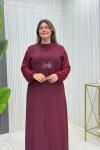 Güza Elbise Bordo