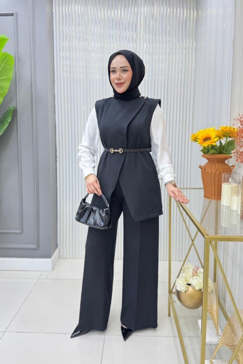 Hacer İkili Takım Siyah