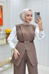 Hacer İkili Takım  Kahverengi
