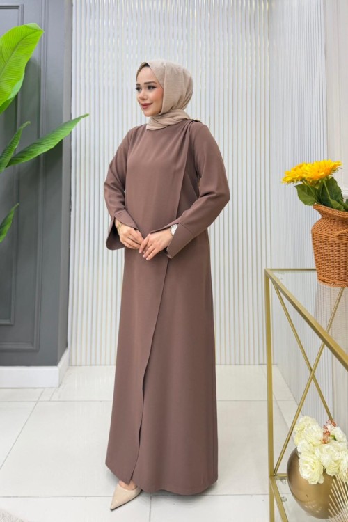 Hadise Elbise  Koyu Vizon